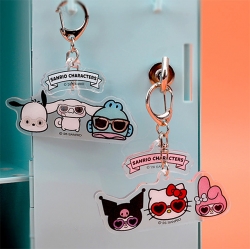 Sanrio Characters Lenticular Acrylic Keyring, Random