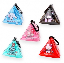 Sanrio Characters Triangle Clear Keyring, Random