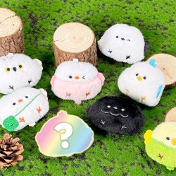 Bodle Random Bird Plush Keyring, 8pcs