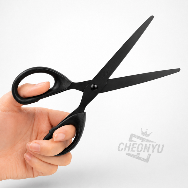 Simple Basic Grip Scissors 18cm, random