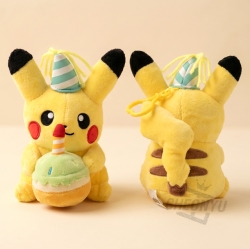 Pikachu Birthday Cake Bag Charm 12cm