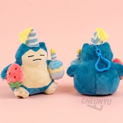 Snorlax Birthday Cake Bag Charm 12cm