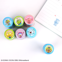 PORORO Compliment Round Stamp, set of 12