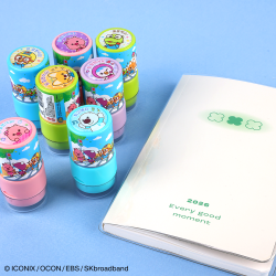 PORORO Compliment Round Stamp, set of 12