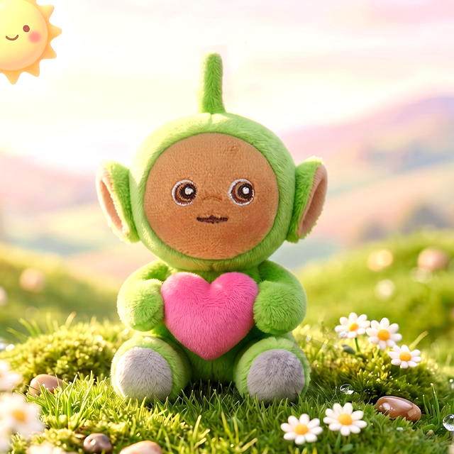 Teletubbies Dipsy Heart Bag Charm 7cm