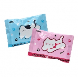 Meow-Cat Random eraser, Set of 60