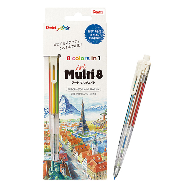 Pentel Arts Multi Pen 8-Color Refill Set