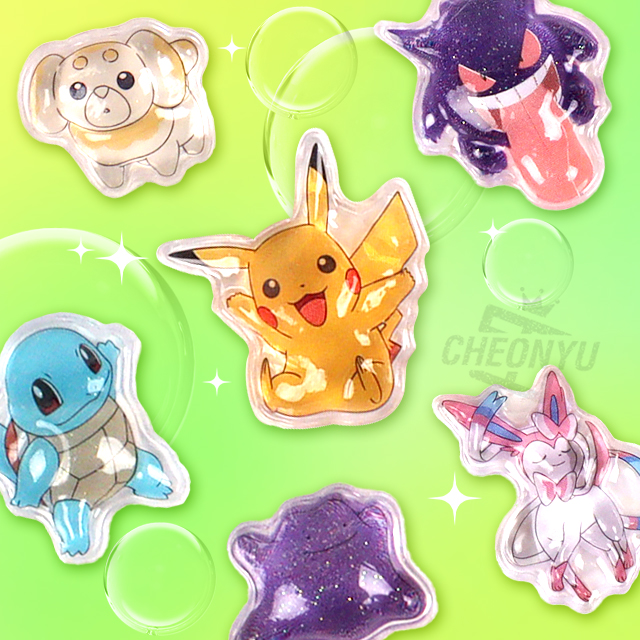 Pokémon 3D Tiny Bubble Sticker Mini
