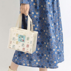 Snoopy Cookie Mesh Tote Bag with Insulated Pouch