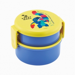 Stitch Round 2-Tier Lunch Box with Fork