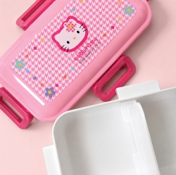 Hello Kitty Kaohana Dome-Shaped 1-Tier Four-Lock Lunch Box 530ml