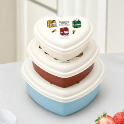 Snoopy Cookie Heart Container 3P Set