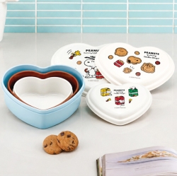 Snoopy Cookie Heart Container 3P Set