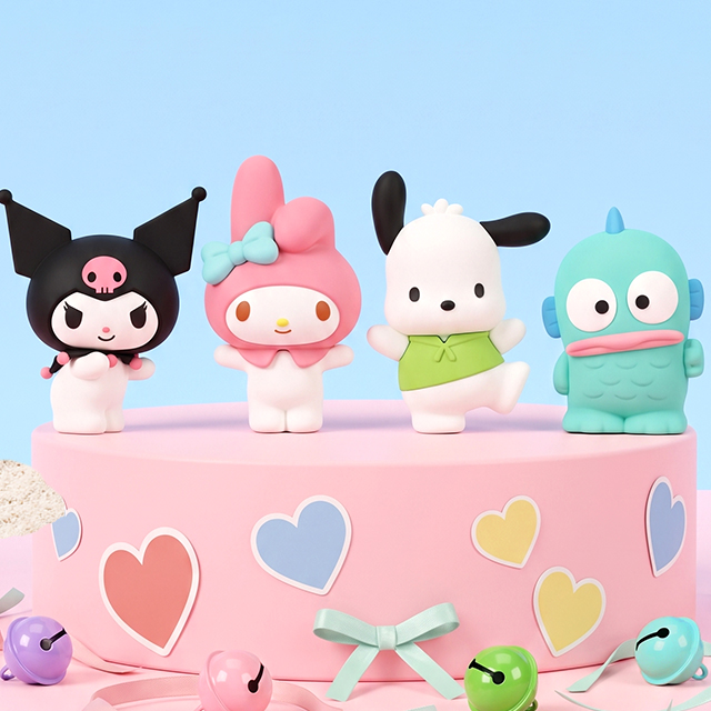 Sanrio Characters Happy Friends Strap Keyring (Random)