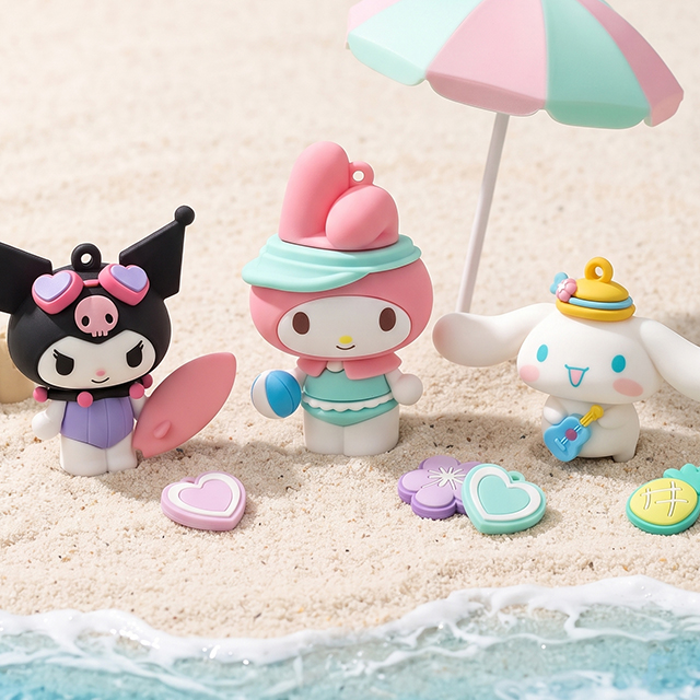Sanrio Characters Refreshing Summer Keyring (Random)