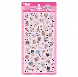 Dekoboko Popcorn Sticker – Sweet Cat