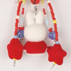 Miffy Star Ribbon Strap Keyring