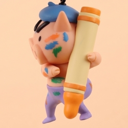 Crayon Shin-chan Artist Figure Keyring (Random)