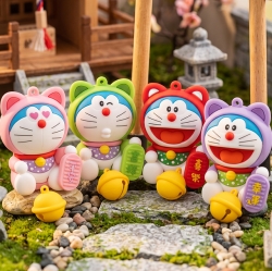 Doraemon Cat Hood Figure Keyring