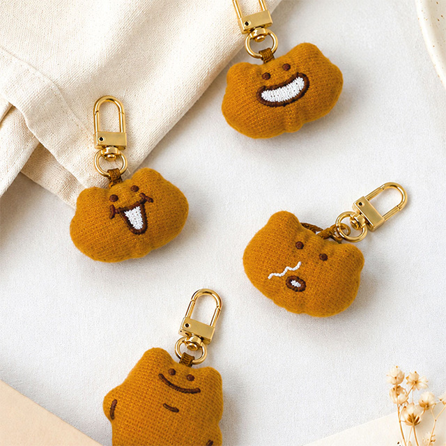 Gomdol Gomdol Gomdolhee Embroidered Patch Keyring, 12pcs