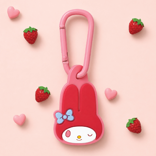 My Melody Wink Mascot Carabiner