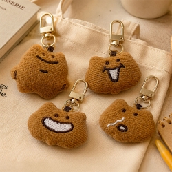 Gomdol Gomdol Gomdolhee Embroidered Patch Keyring, 12pcs