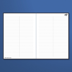 Mart Spring Note Salmon Half-Page Lined Notebook B5