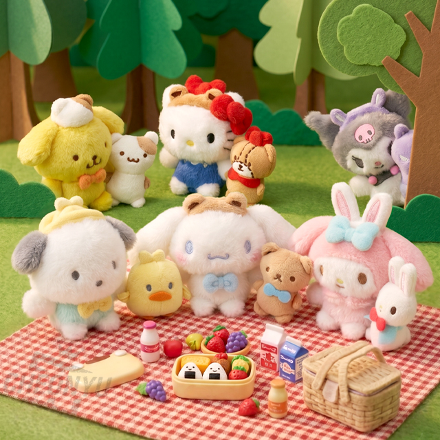Sanrio Friends Picnic Keychain 13cm 