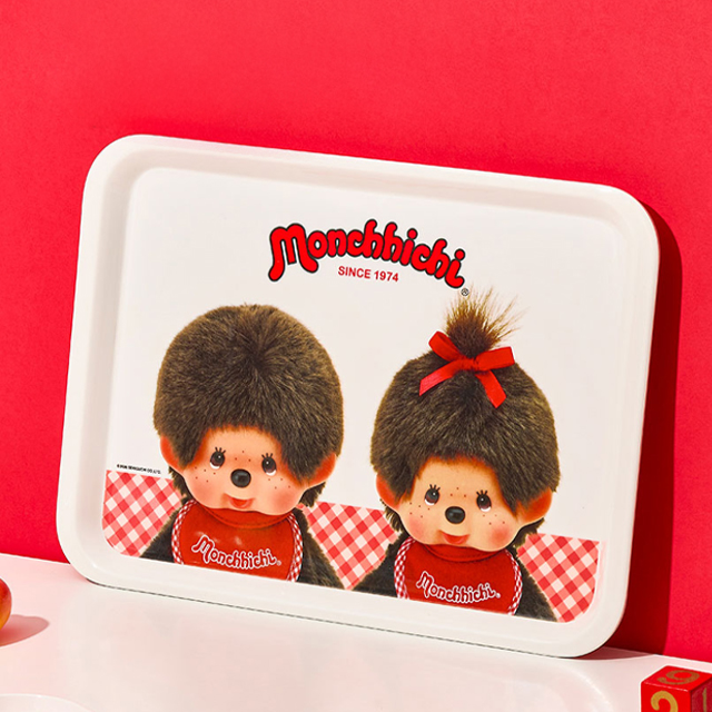 Monchhichi Couple Large Rectangular Tray
