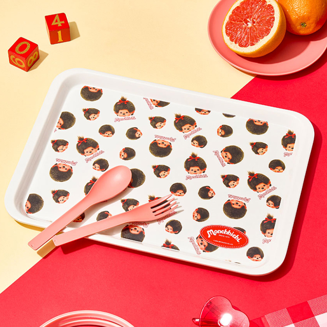 Monchhichi Pattern Large Rectangular Tray