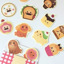 breadbarborshop baked bread pieces sticker