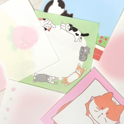 Check & Fruits Meow Memo Pad