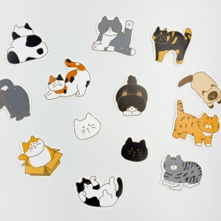 Hideout Cat Die-Cut Stickers