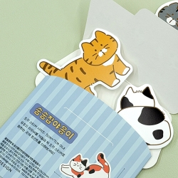 Hideout Cat Die-Cut Stickers