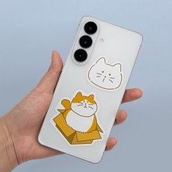 Hideout Cat Die-Cut Stickers