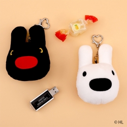 Gaspard and Lisa Mini Face Pouch Keyring