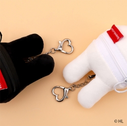 Gaspard and Lisa Mini Face Pouch Keyring