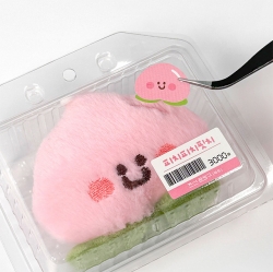 Random Fruit Pack Plush Keyring, 6pcs