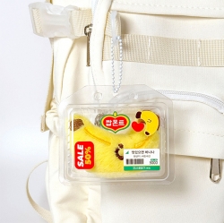 Random Fruit Pack Plush Keyring, 6pcs