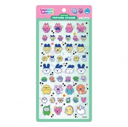 Tamagotchi Paradise Popcorn Sticker – Dot Pink Land
