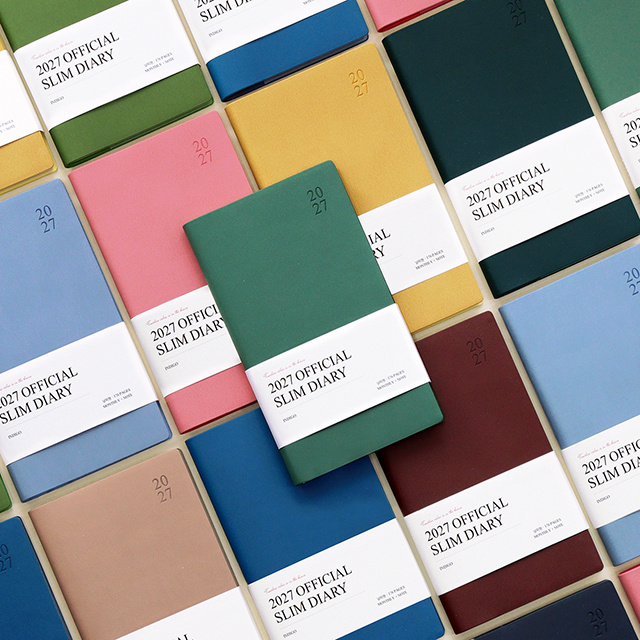 2027 Official Slim Monthly Diary