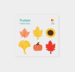 Pushpin Fallen leaf