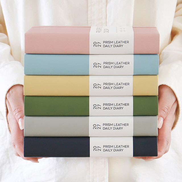 2027 PRISM LEATHER B6 DAILY DIARY