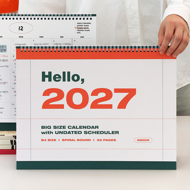 2027 Gi-bon Big B4 Desk Calendar