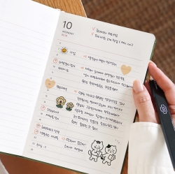 2027 PRISM LEATHER B6 DAILY DIARY