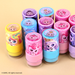 Princess Catch! Teenieping Round Praise Stamp (12pcs Set)