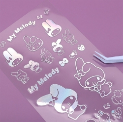 Sanrio Characters Hologram Sticker, 60pcs