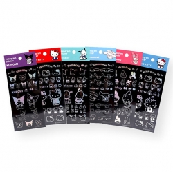 Sanrio Characters Hologram Sticker, 60pcs