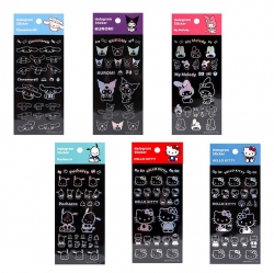 Sanrio Characters Hologram Sticker, 60pcs