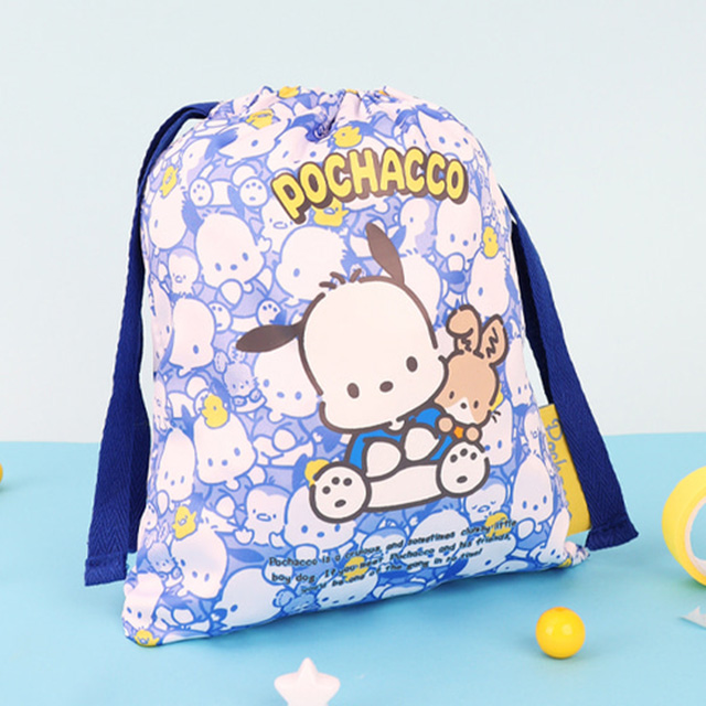 Pochacco String Pattern Pouch